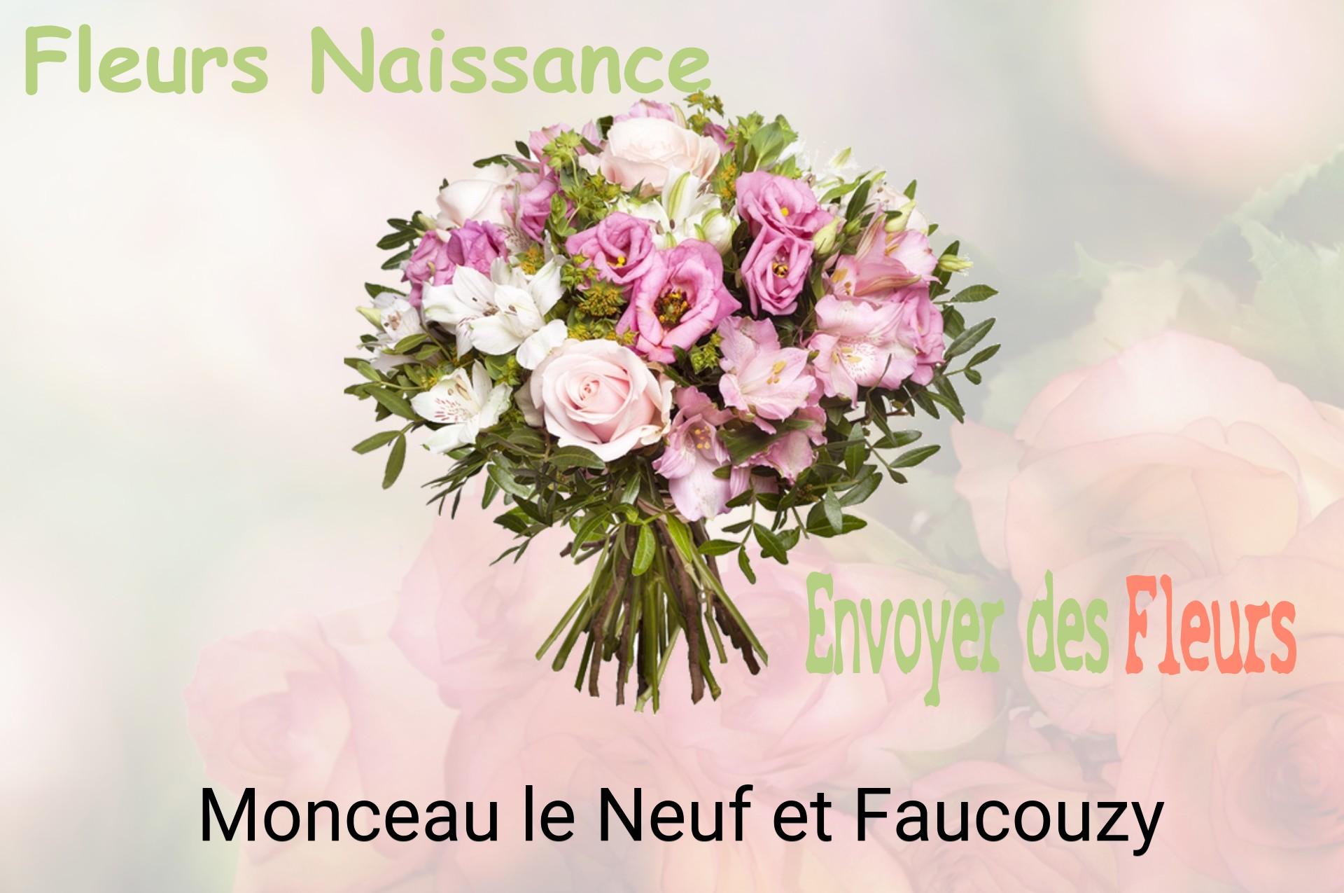 Bouquet de fleurs de naissance livré à Monceau-le-Neuf-et-Faucouzy