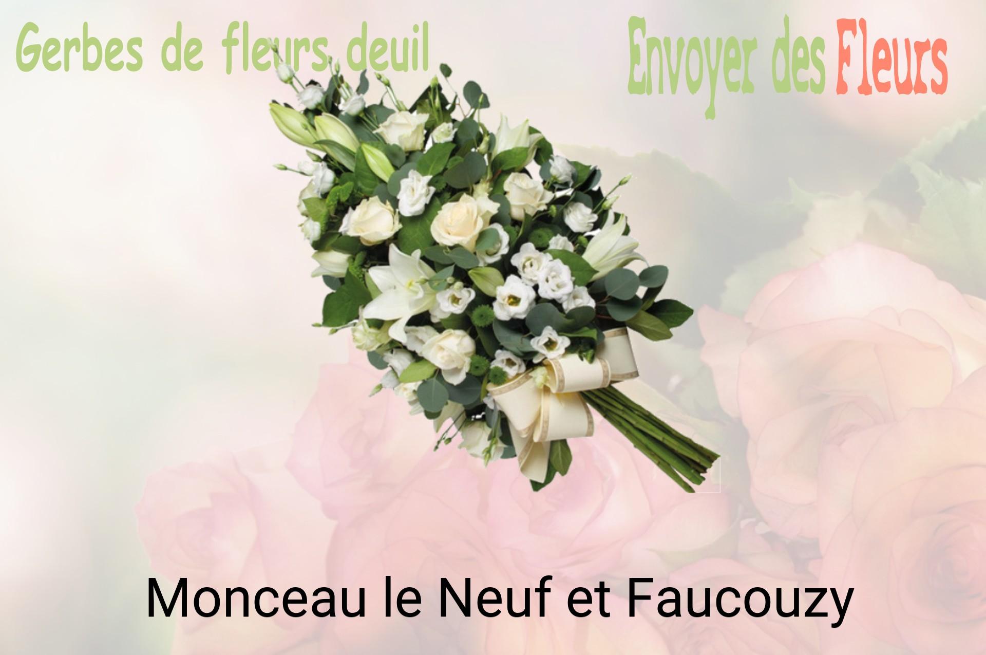 Gerbe de fleurs de deuil livrée à Monceau-le-Neuf-et-Faucouzy