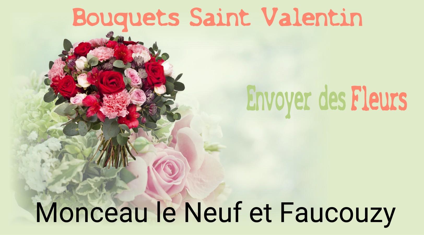 Roses de Saint-Valentin livrées à Monceau-le-Neuf-et-Faucouzy